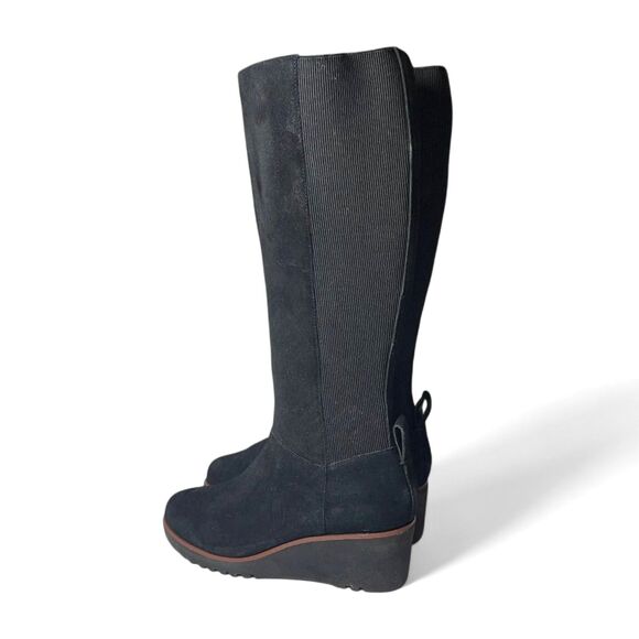 SANCTUARY Effect Tall Black Suede Shaft Boots, NWOB. Size 10 - Picture 4 of 9